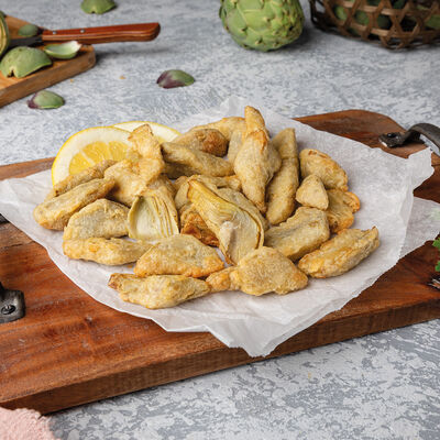 Preparada - Alcachofas en tempura