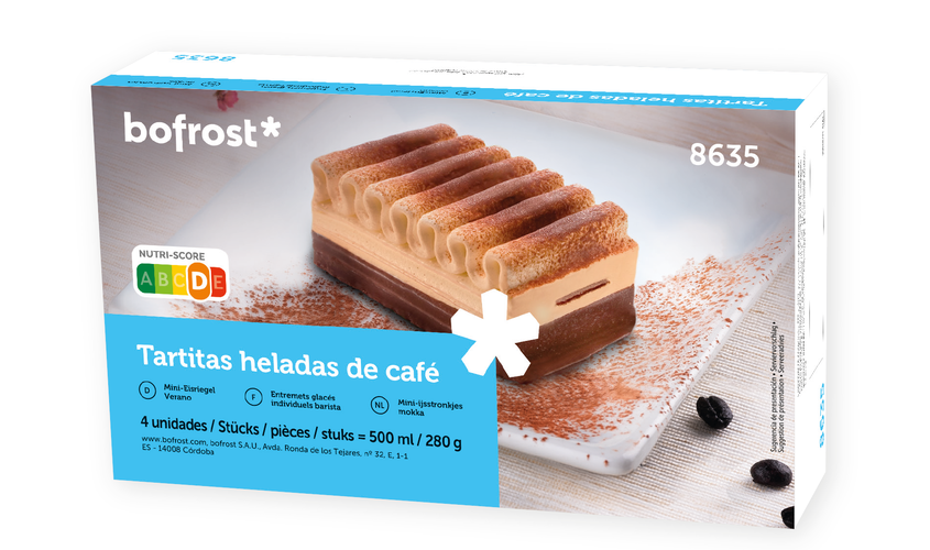 Copas y barras - Mini tartas heladas de caf&eacute;