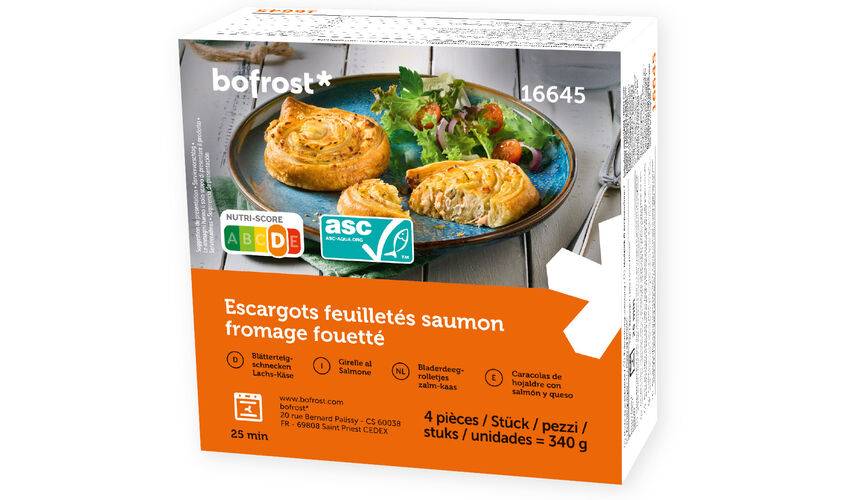 Especialidades - Caracolas de hojaldre con salm&oacute;n y queso