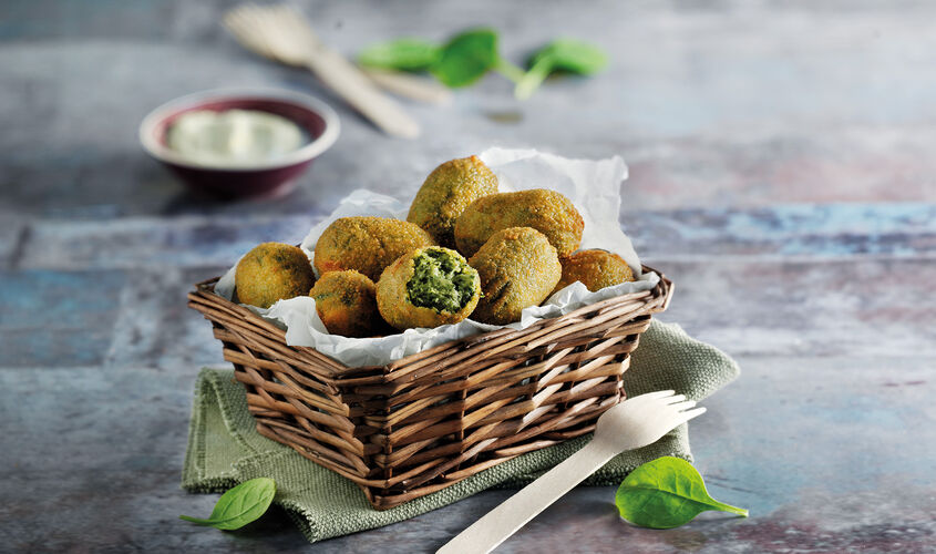 Especialidades - Croquetes d'espinacs amb pinyons