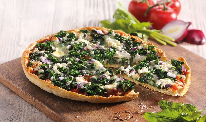 Pizzas - Pizza Espinacas & Queso Fresco