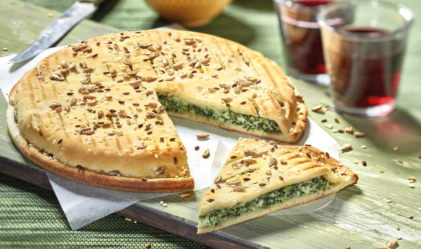 Pizzas - Focaccia rústica de Ricotta y Espinacas
