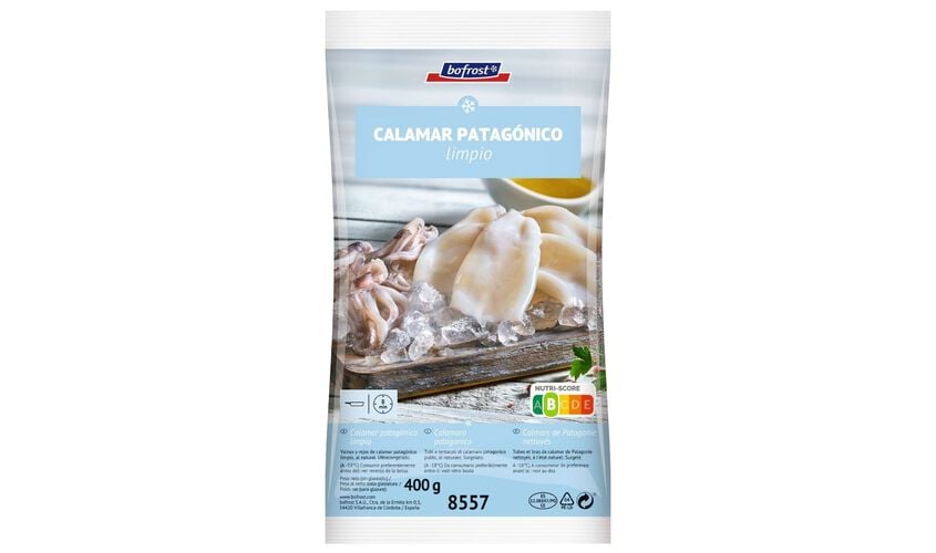 Marisco y Cefal&oacute;podo - Calamar patag&oacute;nico limpio