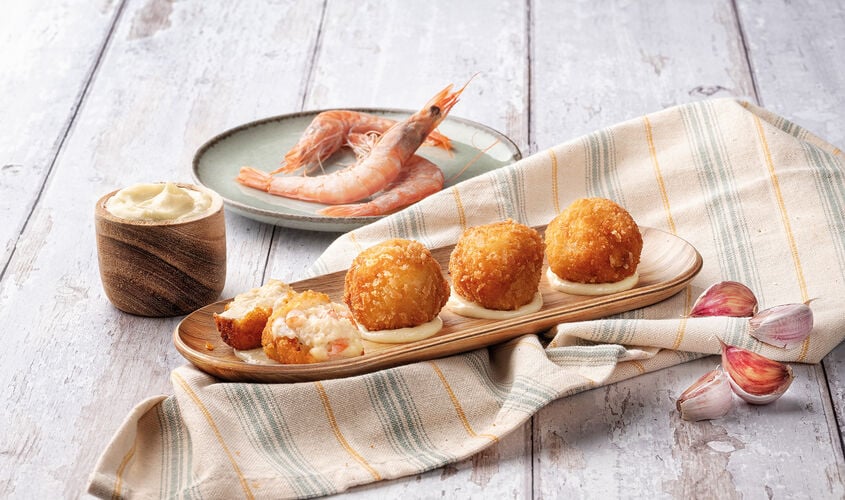 Especialidades - Croquetes de gambes a l'all