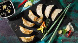 Asia - Gyozas con gambón 