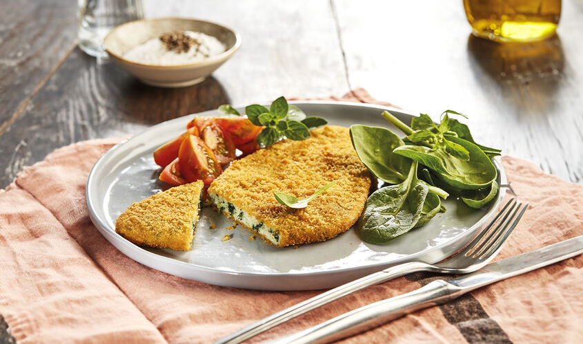Carne - Filetes de pollo con espinacas