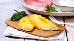 Especialidades - Cr&ecirc;pes de jam&oacute;n y Mascarpone