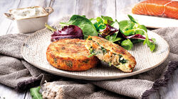 Salm&oacute;n - Medall&oacute;n de salm&oacute;n con espinacas