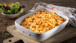 Pasta - Gratinado de pasta con jam&oacute;n y quesos