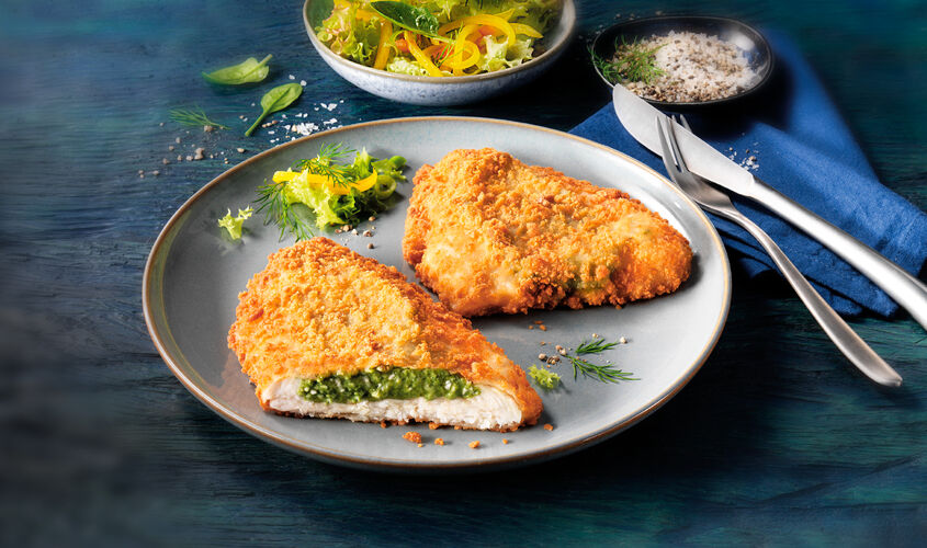 Preparado - Platija del Pacífico rellena con espinacas y queso