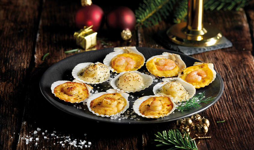 Preparado - Assortit de vieires gratinades