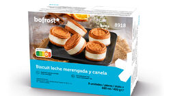 Conos y S&aacute;ndwiches - Biscuit leche merengada y canela