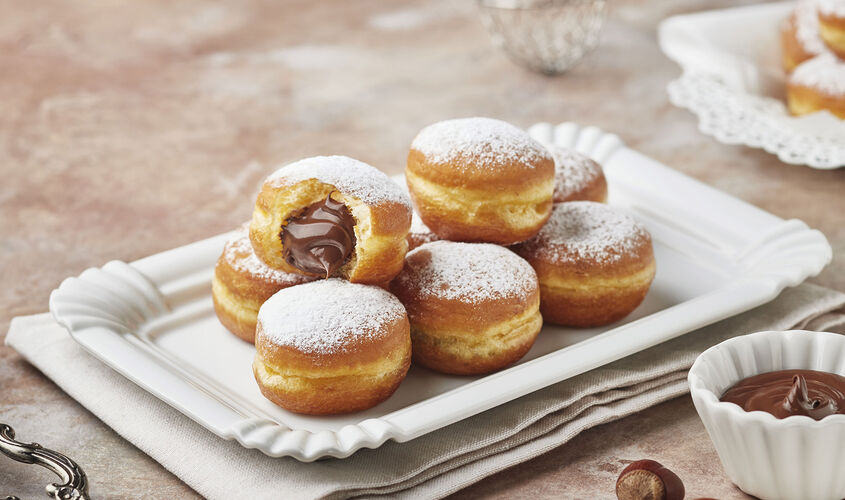 Pasteler&iacute;a - Mini berlinas con chocolate