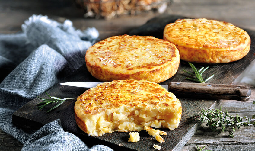  - Minitortilla de patatas con huevos camperos