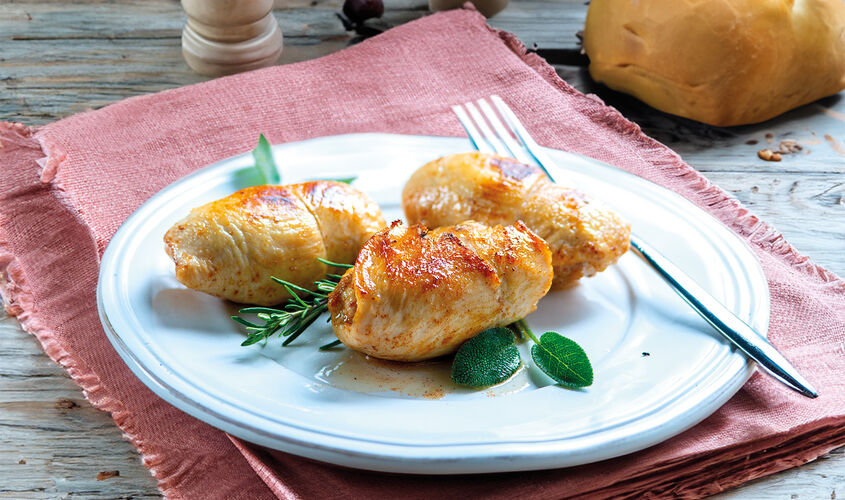  - Rollitos caseros de pechuga de pollo