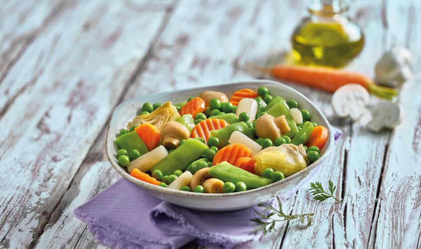 Mezcla de verduras y arroces - Menestra de la huerta