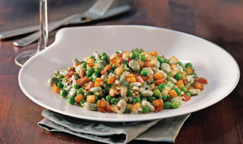 Salteados de verduras - Saltat de favetes