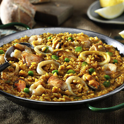 Mezcla de verduras y arroces - Paella Mixta