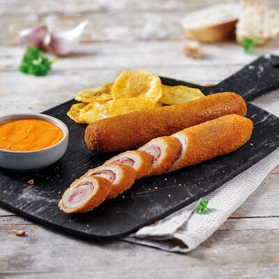  - Flamenqu&iacute;n artesano de lomo con jam&oacute;n serrano