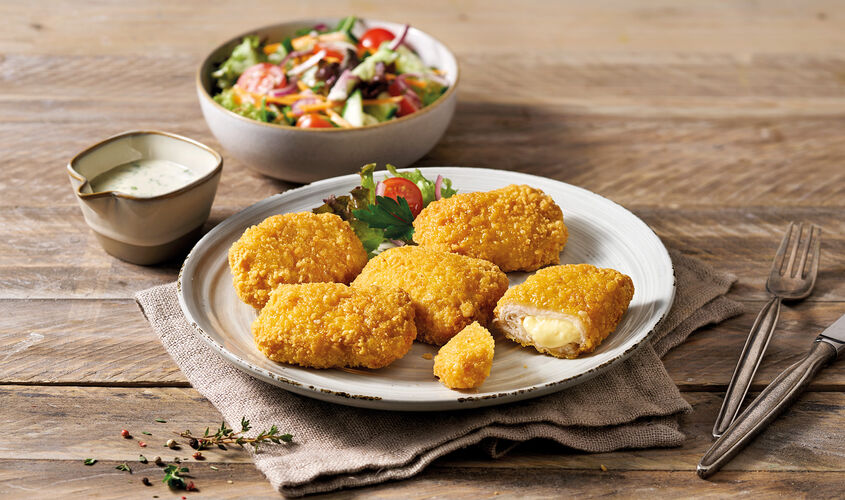  - Mini cordon bleu de pollo y queso
