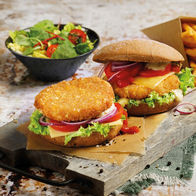  - Hamburguesas crujientes de pollo