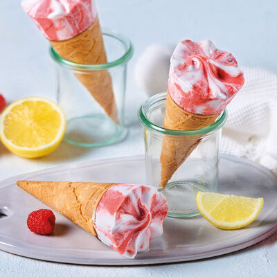 Conos y S&aacute;ndwiches - Cornets llimona & fruites vermelles