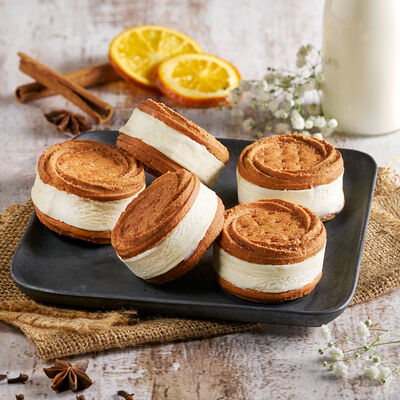 Conos y Sándwiches - Biscuit leche merengada y canela
