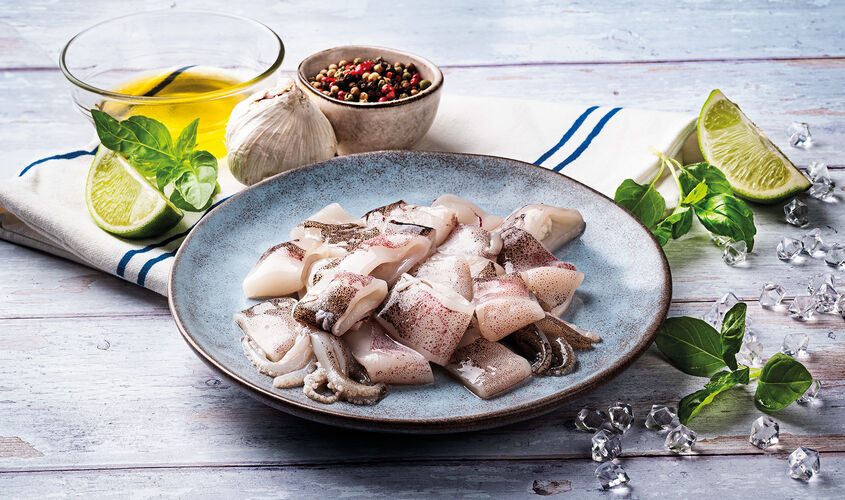 Marisco y Cefal&oacute;podo - Calamar trossejat