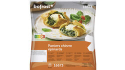 Especialidades - Cistella de pasta de full amb espinacs i formatge de cabra