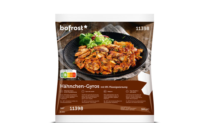 Especialidades - Tiras de pollo al estilo gyros