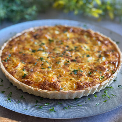 Quiche de gamb&oacute;n "propuesta de @yolandasepulveda"
