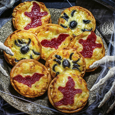 Minipizzes de Halloween