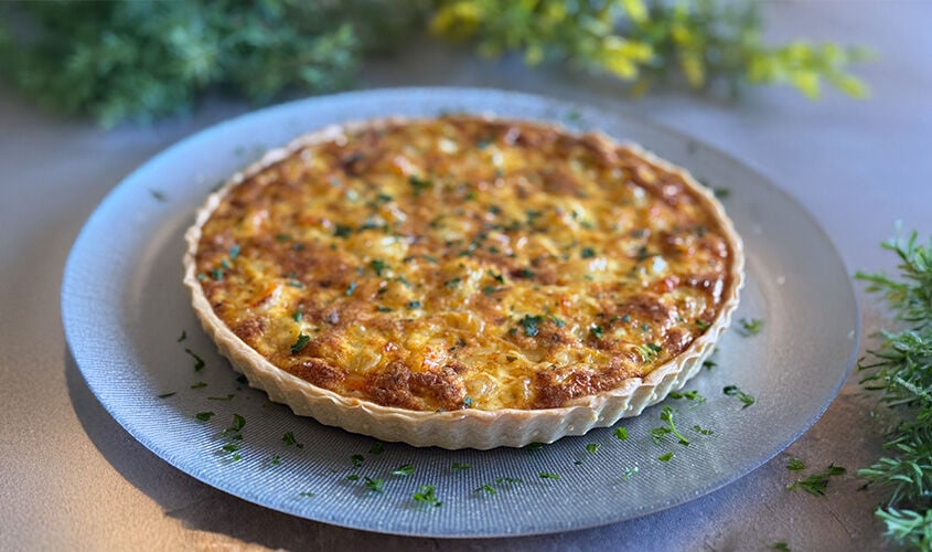 Quiche de gamb&oacute;n "propuesta de @yolandasepulveda"