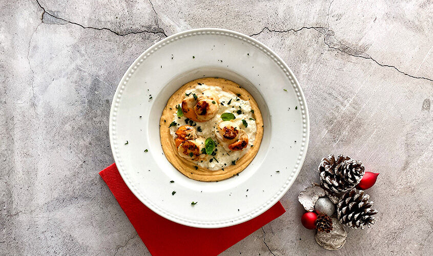 Vieires amb brandada de bacallà "creada per @roberto_avellan"