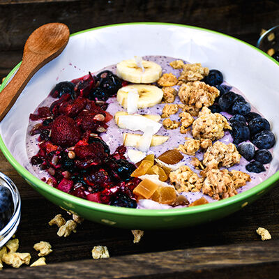 A&ccedil;ai con mix de frutos rojos y ar&aacute;ndanos