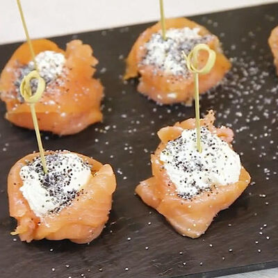 Cestitas de salmón