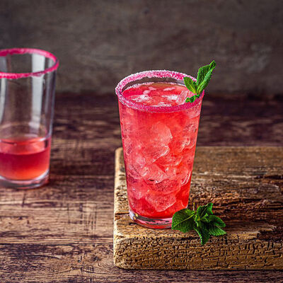 Limonada de frambuesa