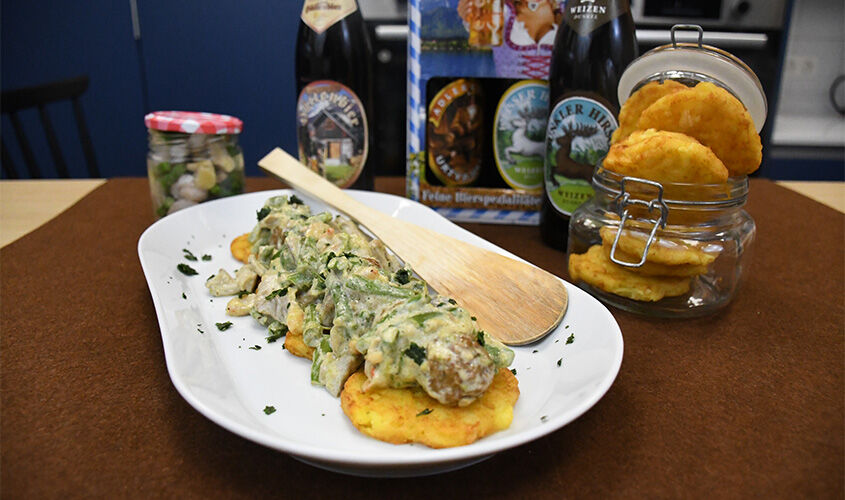 Albóndigas en salsa mar y montaña