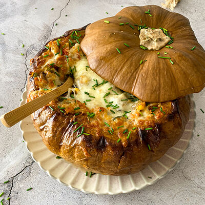 Calabaza rellena de Halloween