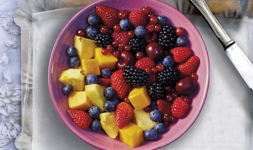 Amanida de fruits del bosc