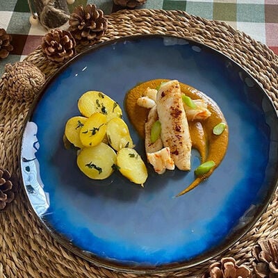 Rap amb salsa americana amb llagostins  "creada per @elhornodetere"