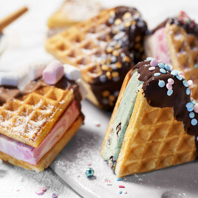 Gofres de coraz&oacute;n