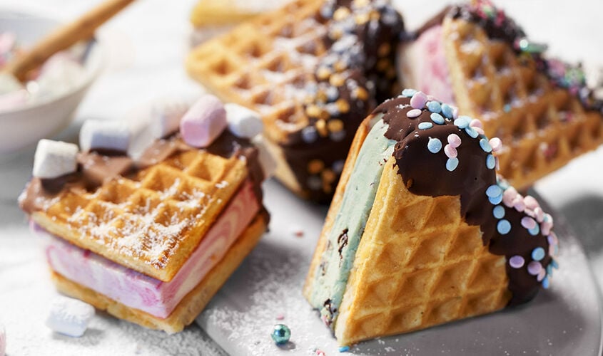 Gofres de coraz&oacute;n