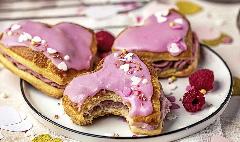 Corazones de fresa