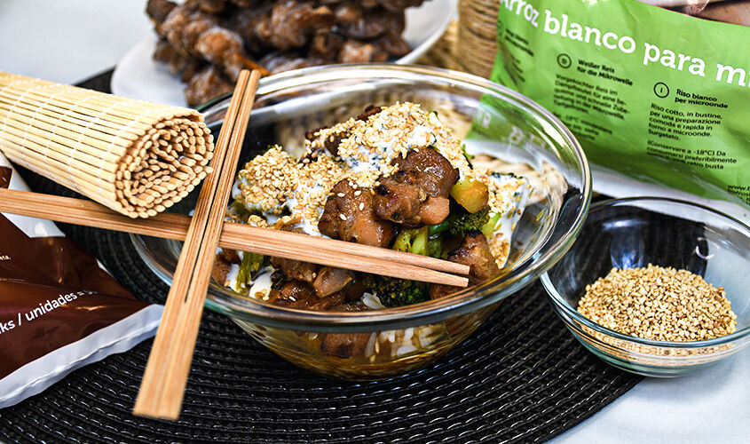 Amanida césar de bròcoli 