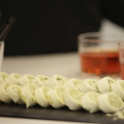 Rollitos en Blanco y Verde