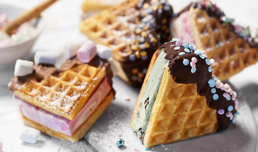 Gofres de coraz&oacute;n