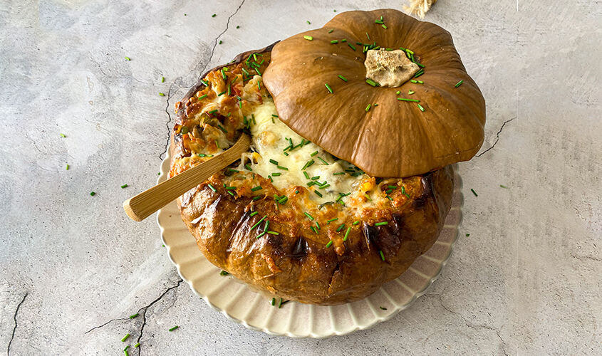 Calabaza rellena de Halloween