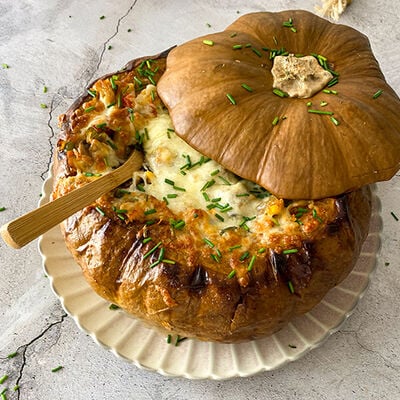 Calabaza rellena de Halloween