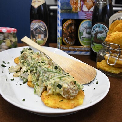 Albóndigas en salsa mar y montaña